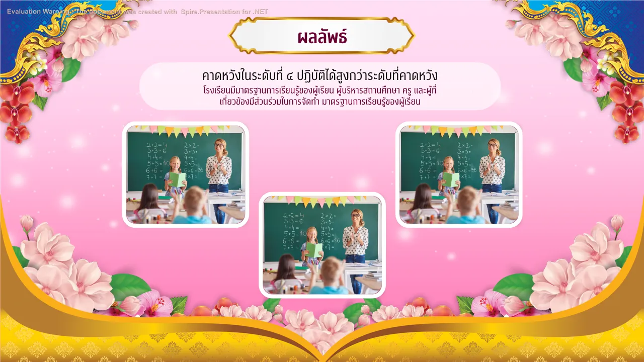 คุณครูออนไลน์ สื่อการสอน ปกวิชาการ บอร์ดการประเมิน